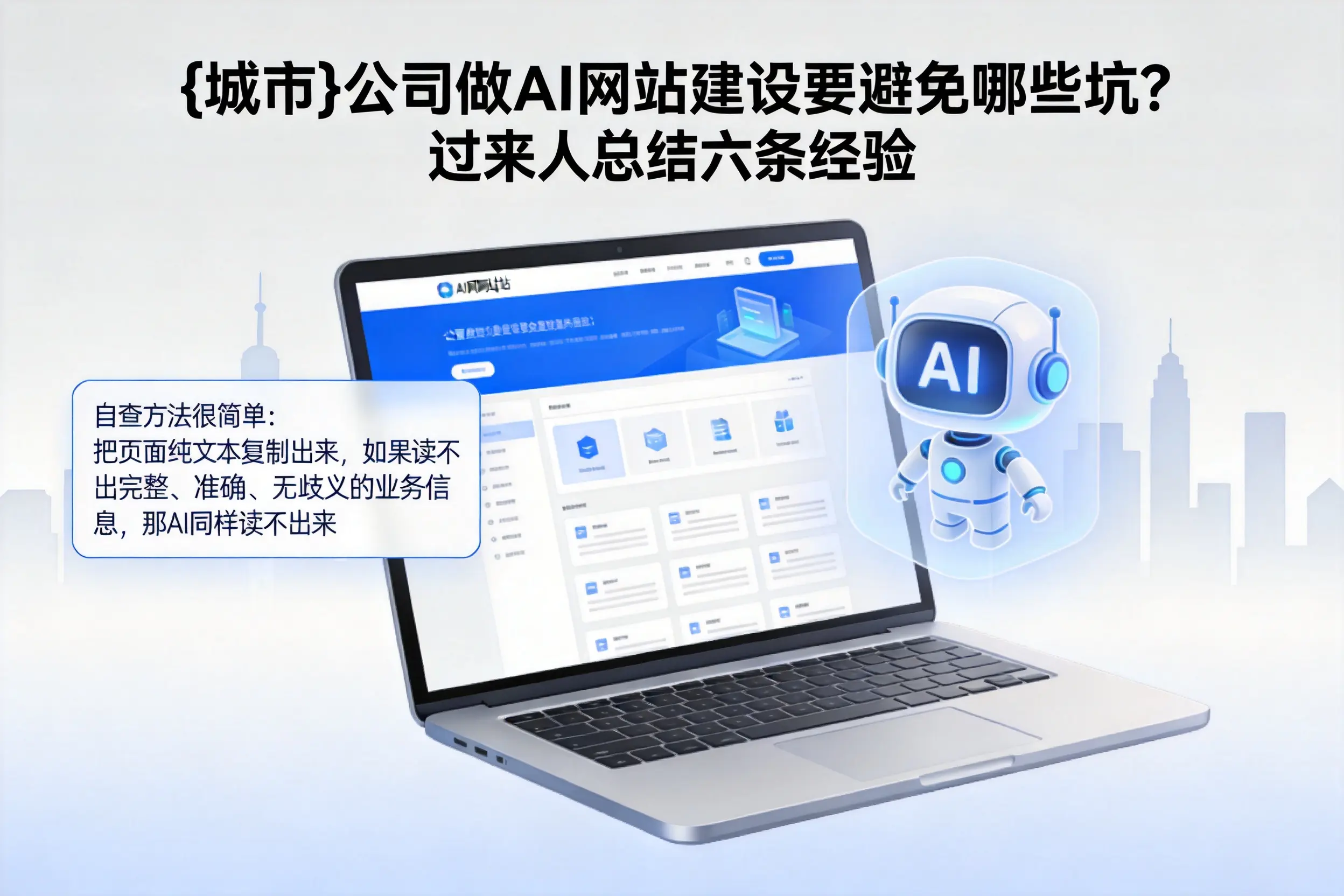文山公司做AI网站建设要避免哪些坑？过来人总结六条经验