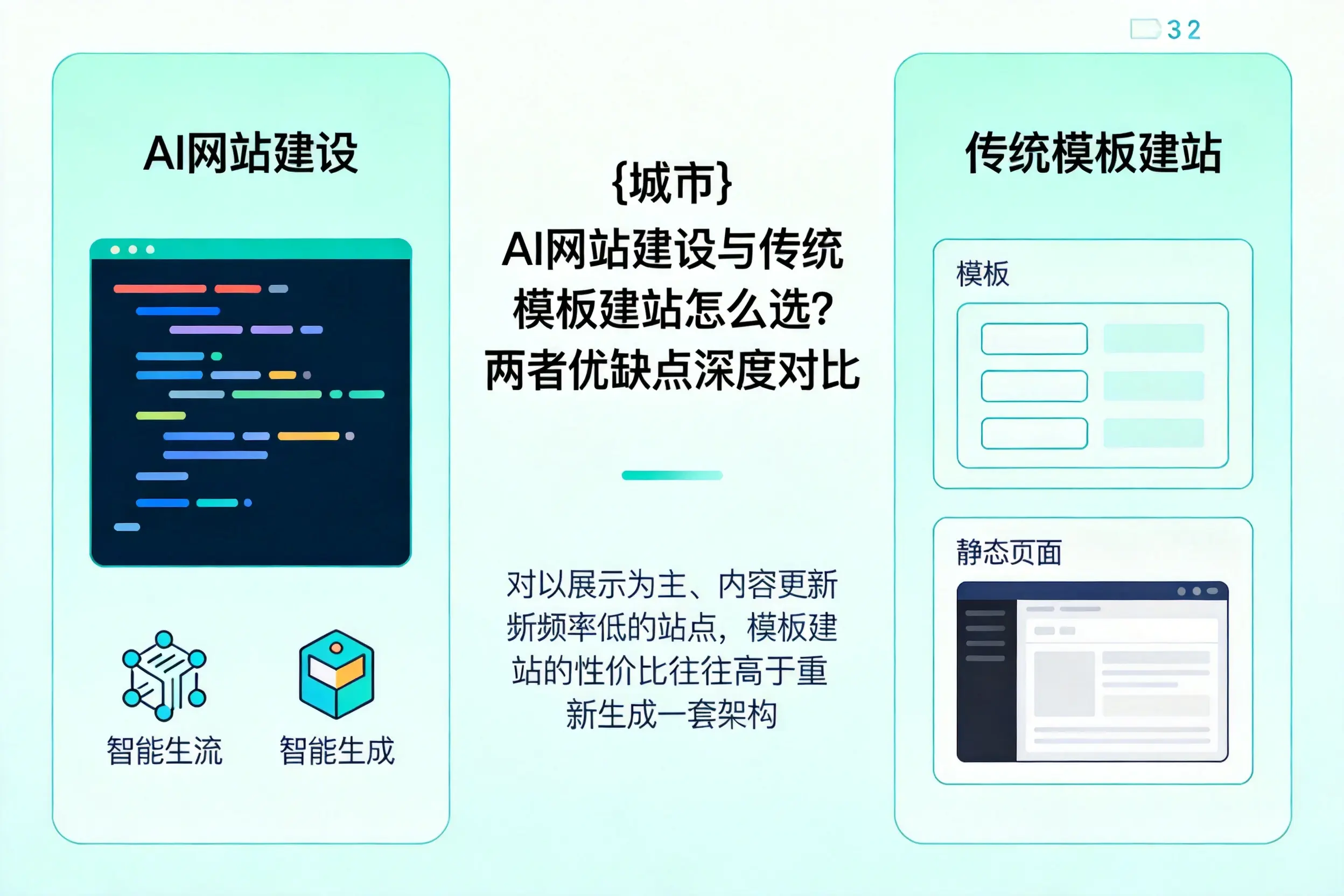 文山AI网站建设与传统模板建站怎么选？两者优缺点深度对比
