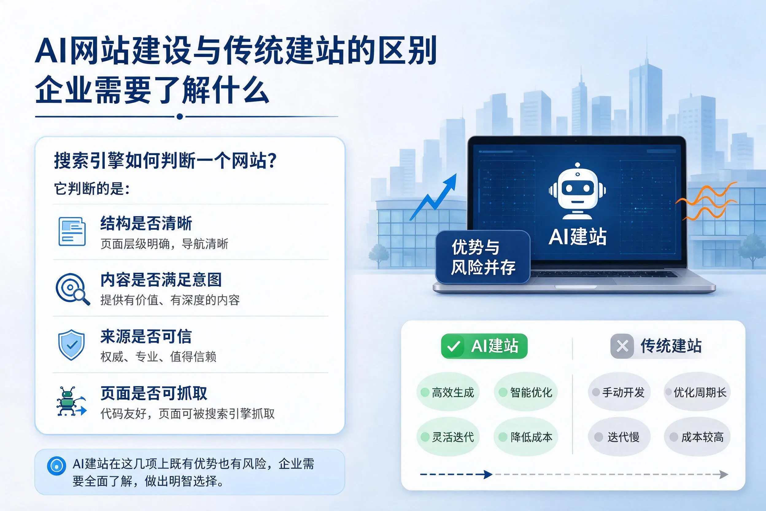 AI网站建设与传统建站的区别，文山企业需要了解什么