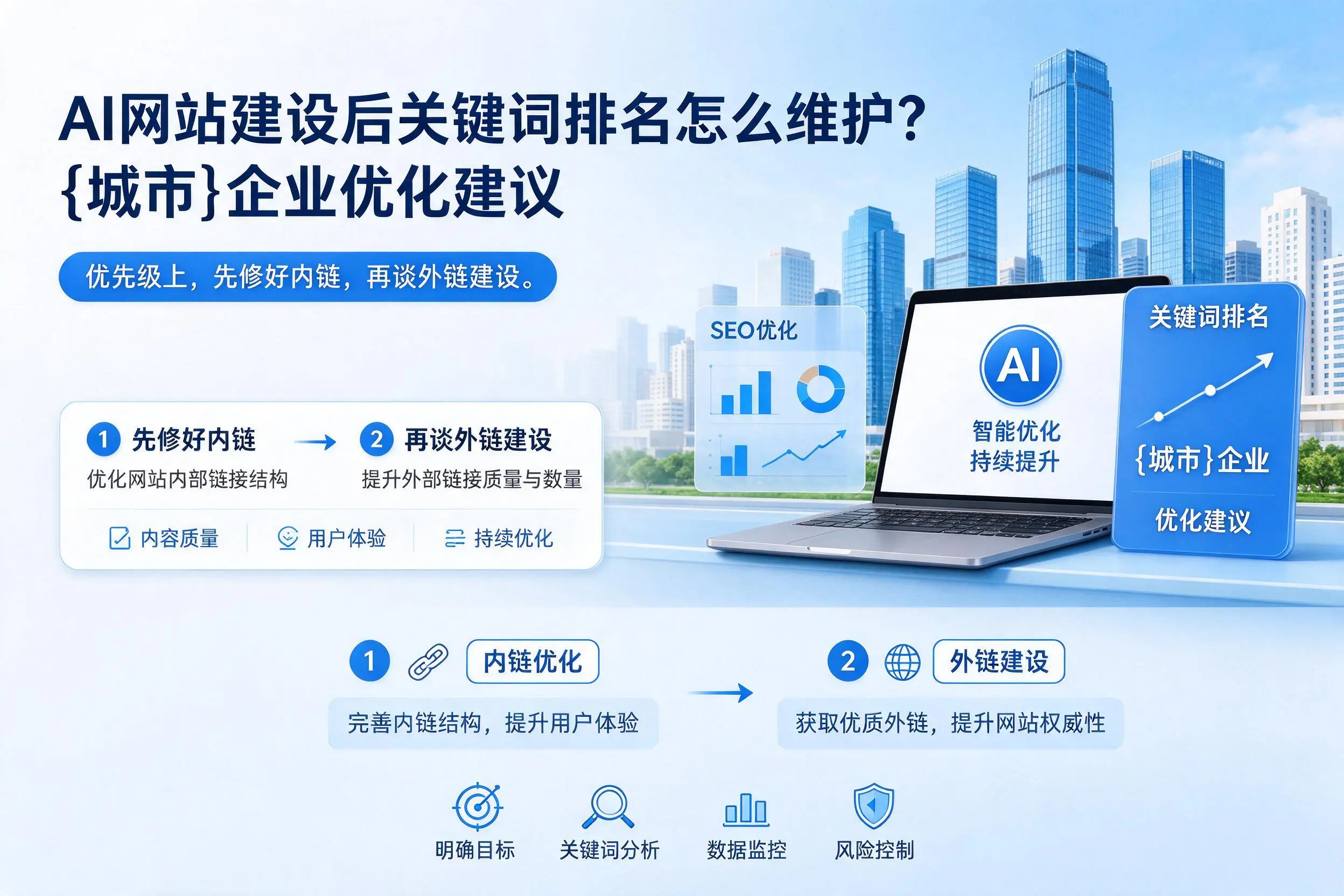 AI网站建设后关键词排名怎么维护?文山企业优化建议