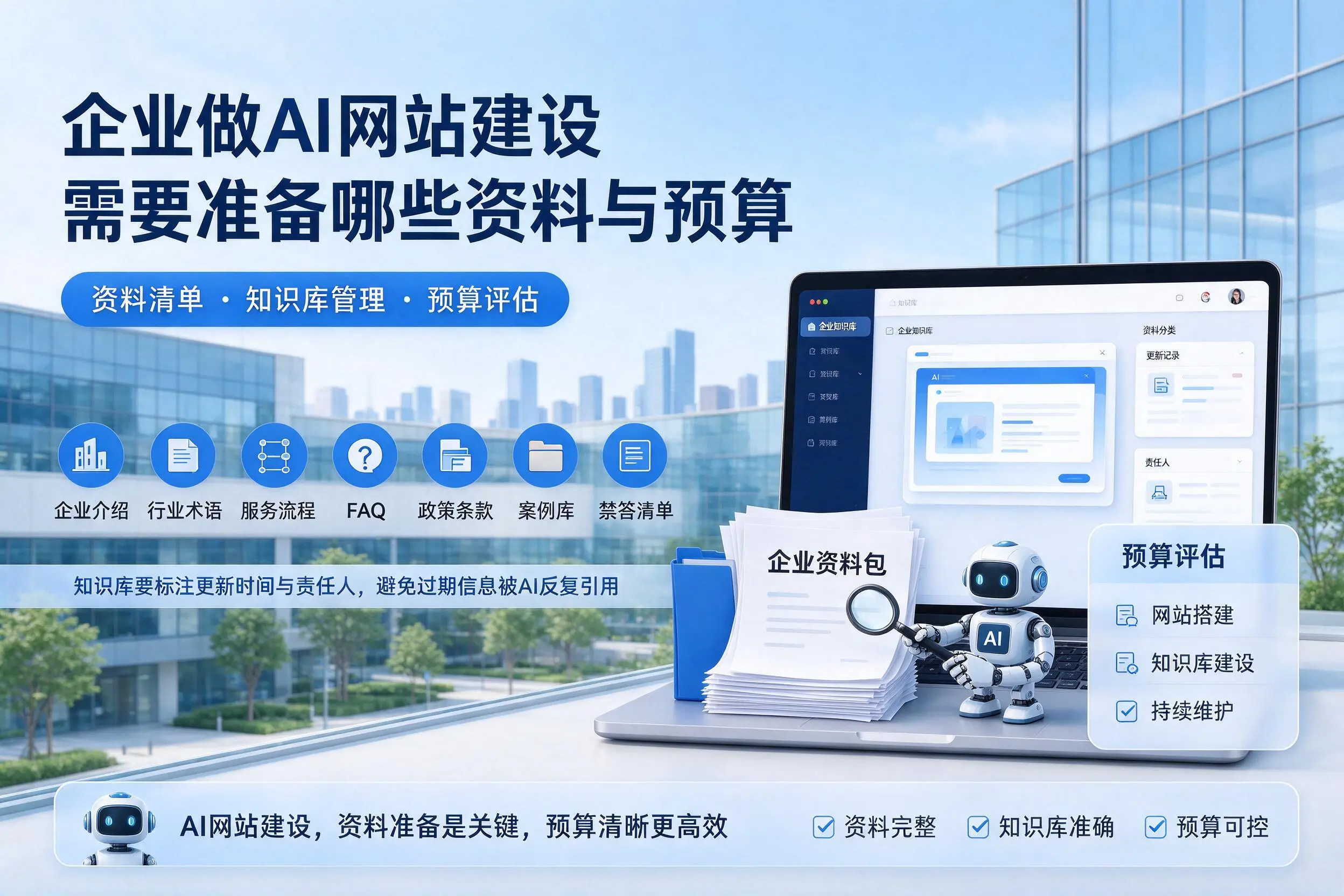 文山企业做AI网站建设需要准备哪些资料与预算