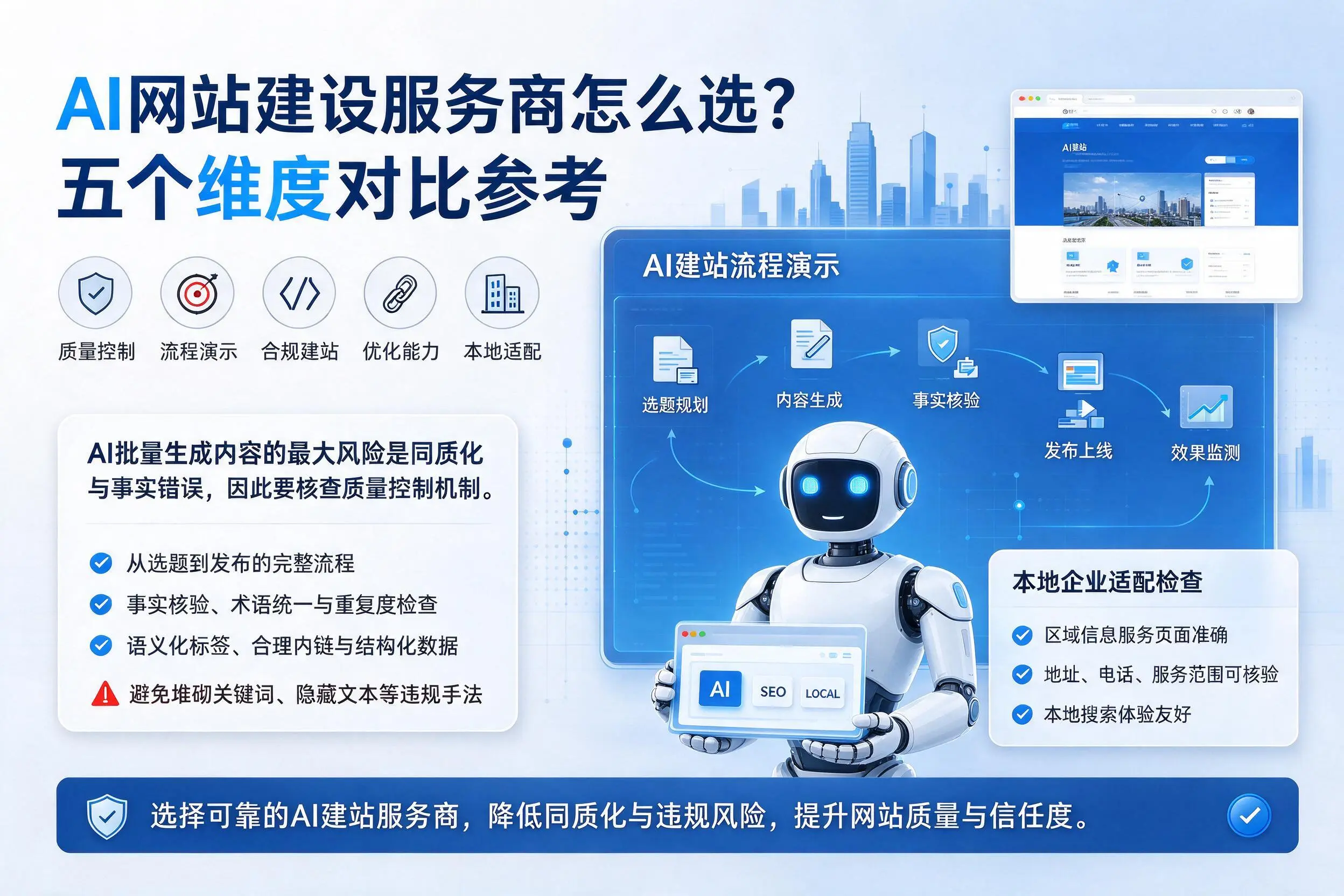 文山AI网站建设服务商怎么选?五个维度对比参考