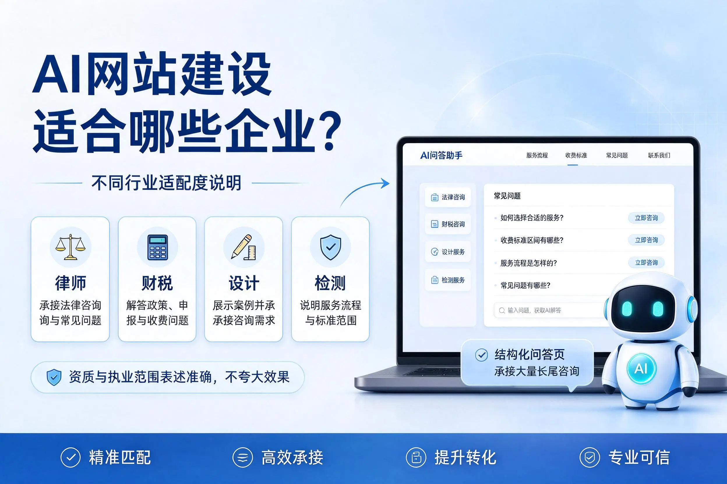 AI网站建设适合哪些企业？文山不同行业适配度说明